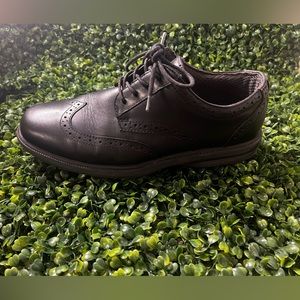 Nunn Bush Men’s Black Shoes Cap Toe oxfort